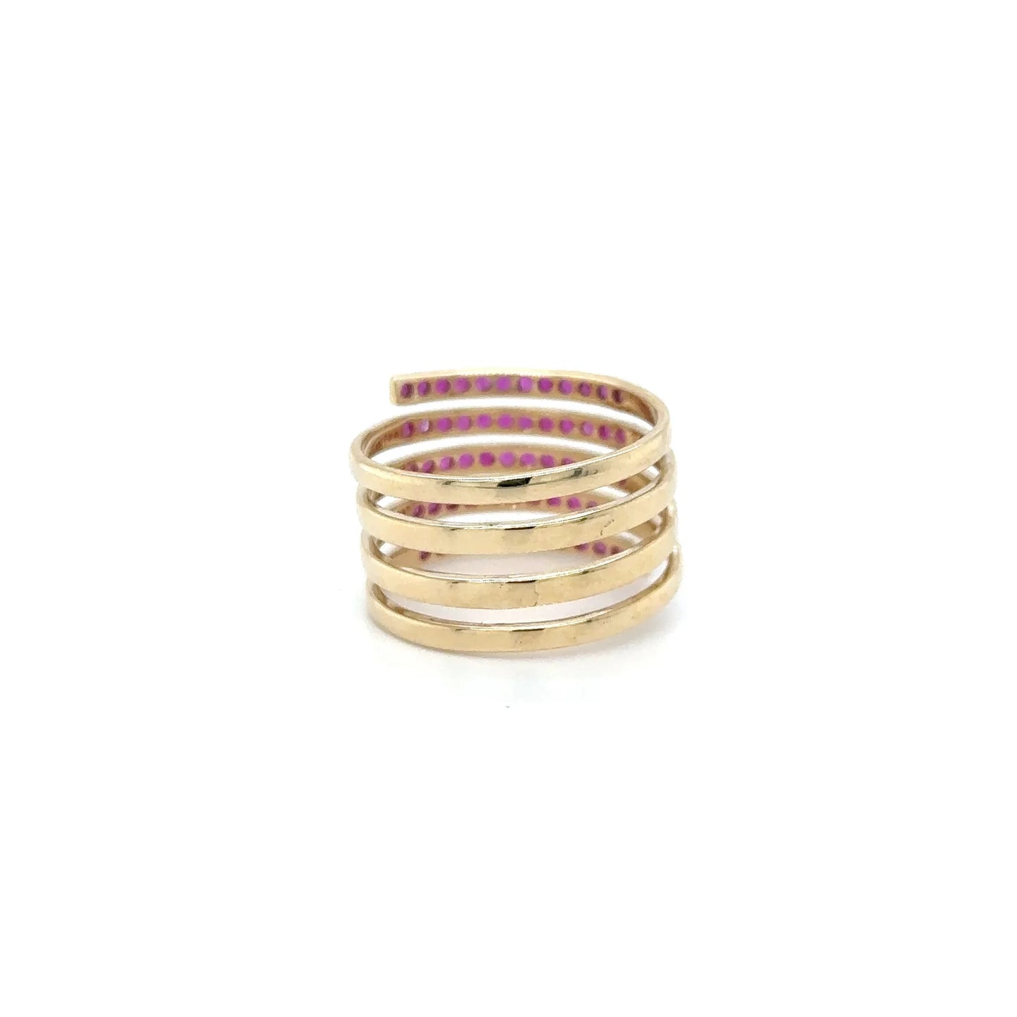 14KT YELLOW GOLD RUBY RING