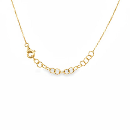 YELLOW GOLD DIAMOND BUTTERCUP SET NECKLACE