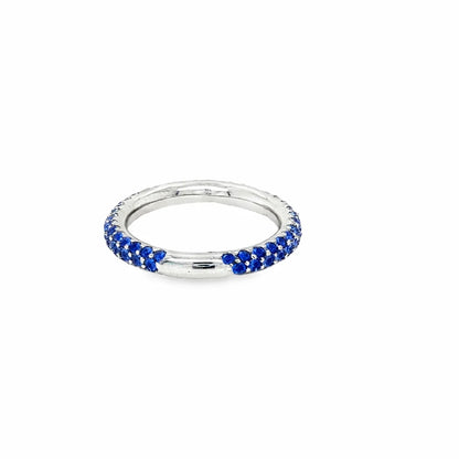 18KT GOLD BLUE SAPPHIRE RING