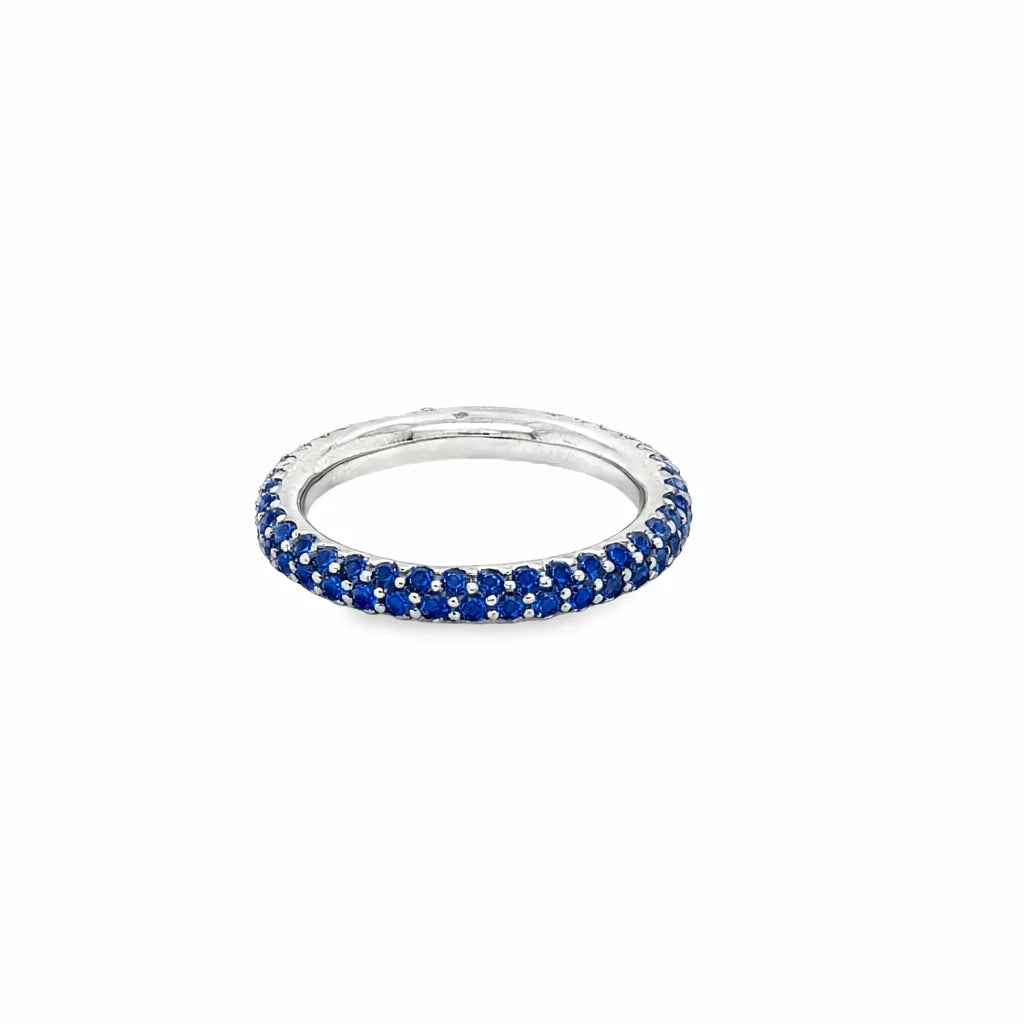 18KT GOLD BLUE SAPPHIRE RING