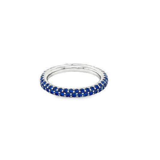 18KT GOLD BLUE SAPPHIRE RING