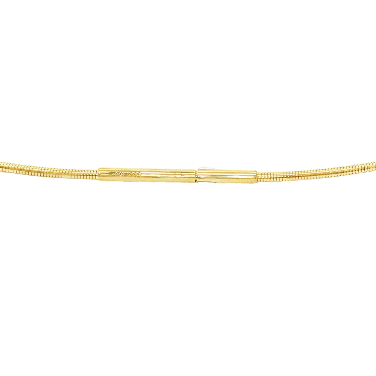 14KT YELLOW GOLD OMEGA NECKLACE