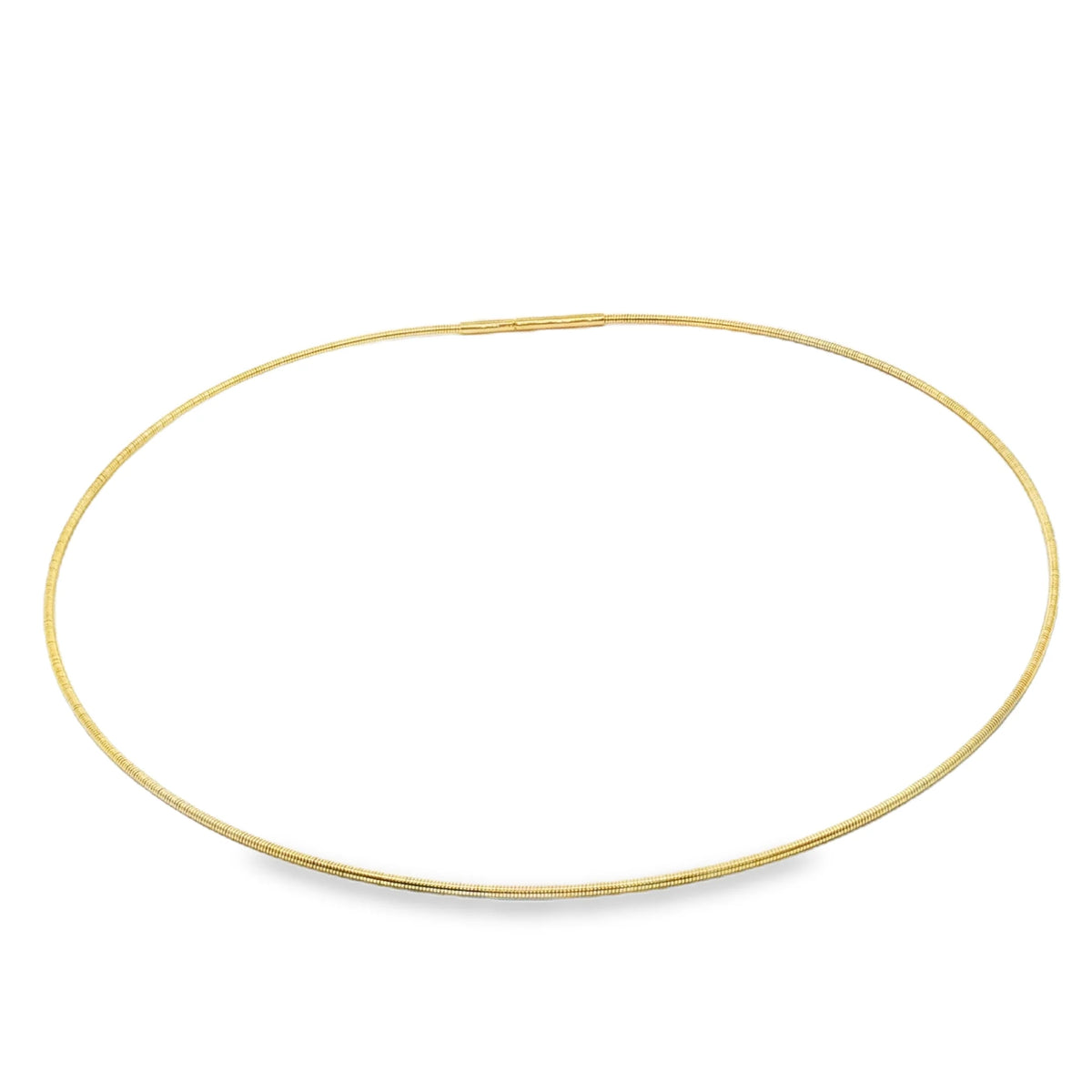 14KT YELLOW GOLD OMEGA NECKLACE