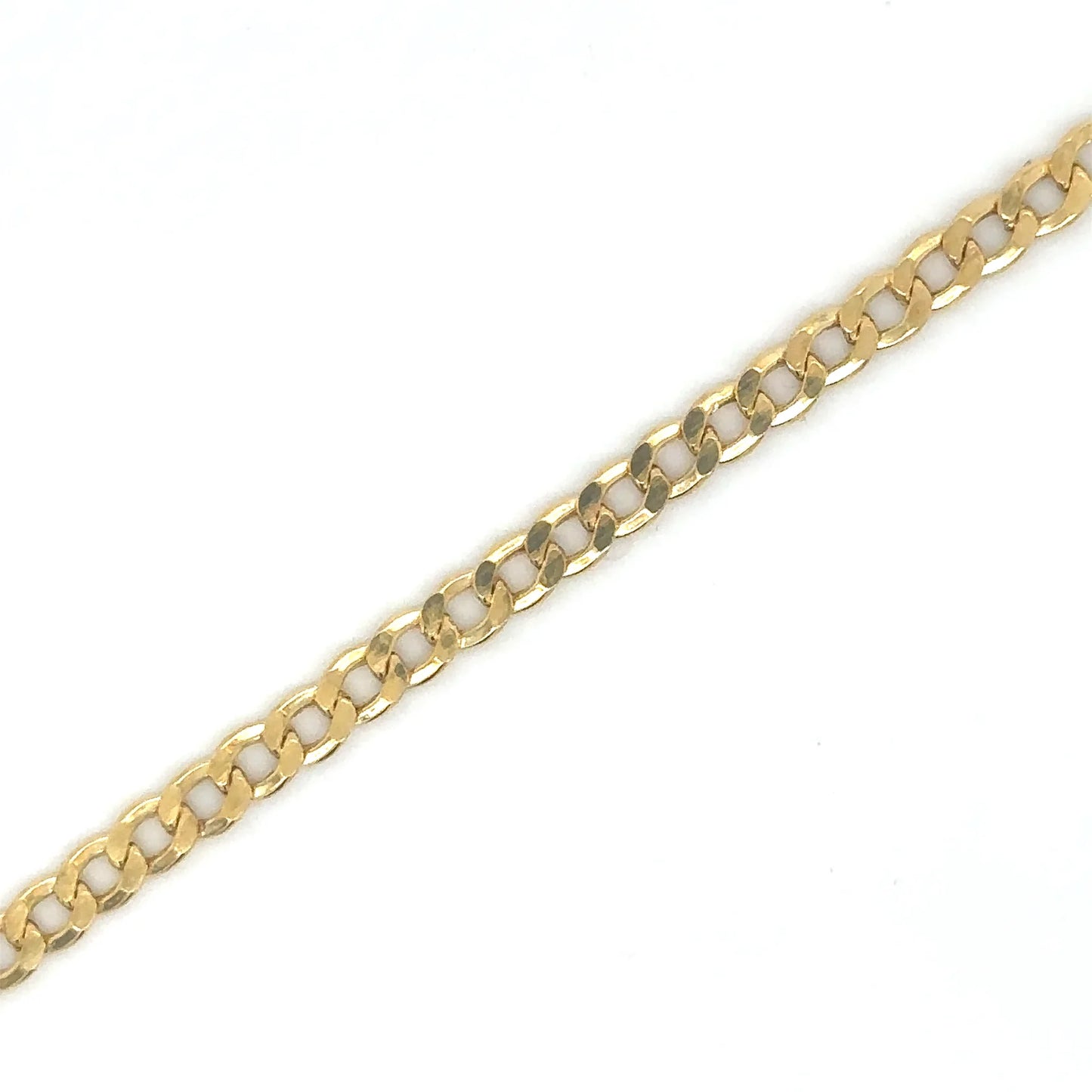 14KT YELLOW GOLD CUBAN BRACELET 7.5"