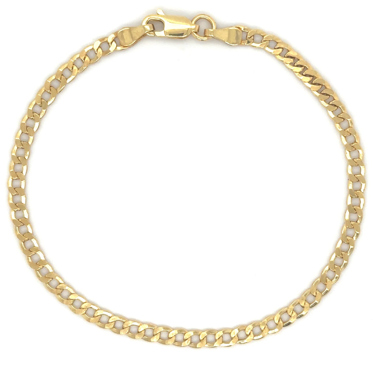 14KT YELLOW GOLD CUBAN BRACELET 7.5"