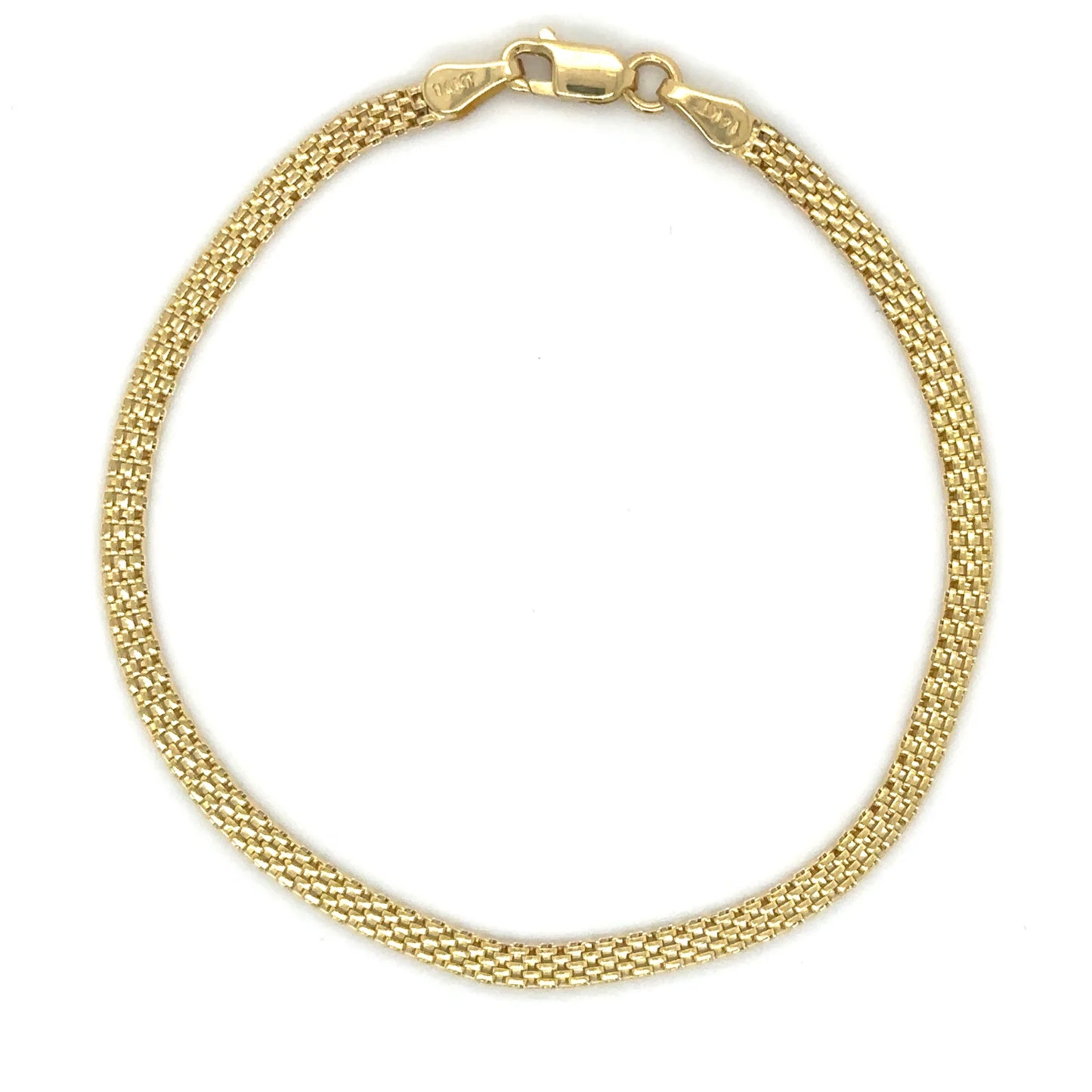 14KT YELLOW GOLD BRACELET 7"