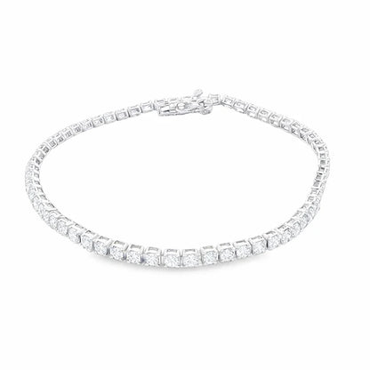 14KT GOLD NATURAL DIAMONDS TENNIS BRACELET (3.00 CTS)