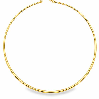 14KT YELLOW GOLD OMEGA NECKLACE