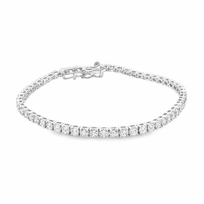 14KT GOLD NATURAL DIAMOND TENNIS BRACELET (4.00 CTS)