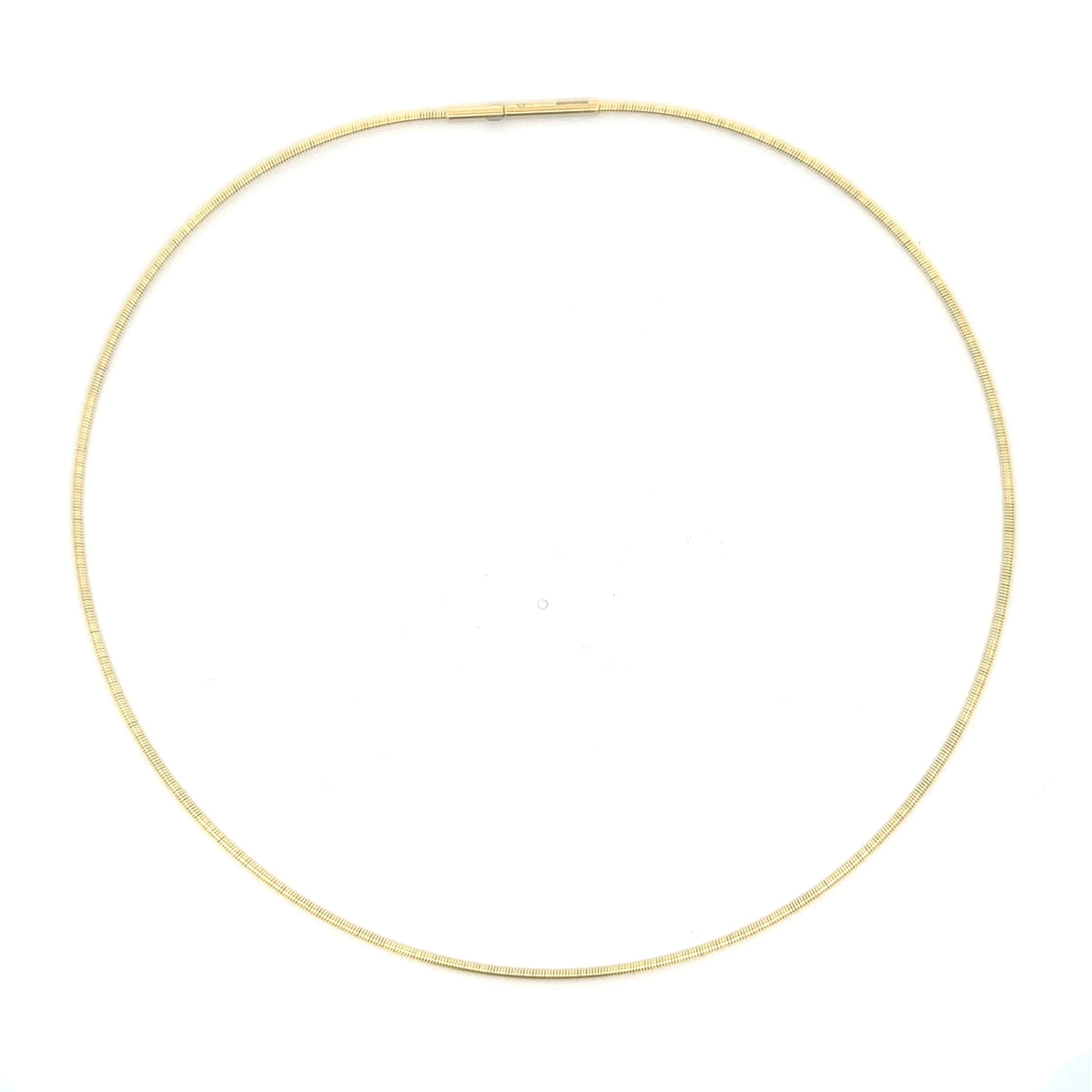 14KT YELLOW GOLD OMEGA NECKLACE