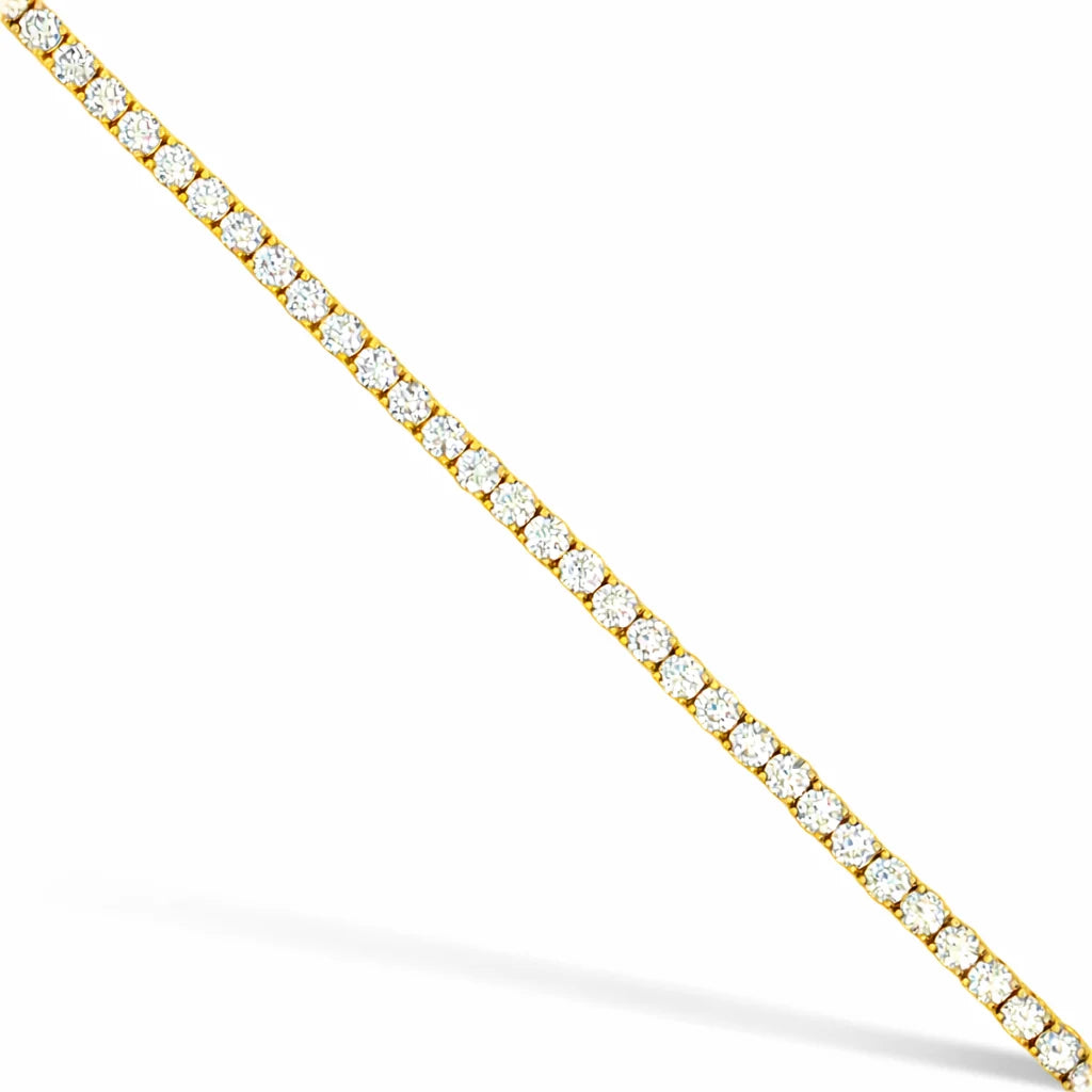 14KT GOLD NATURAL DIAMOND TENNIS BRACELET (4.00 CTS)