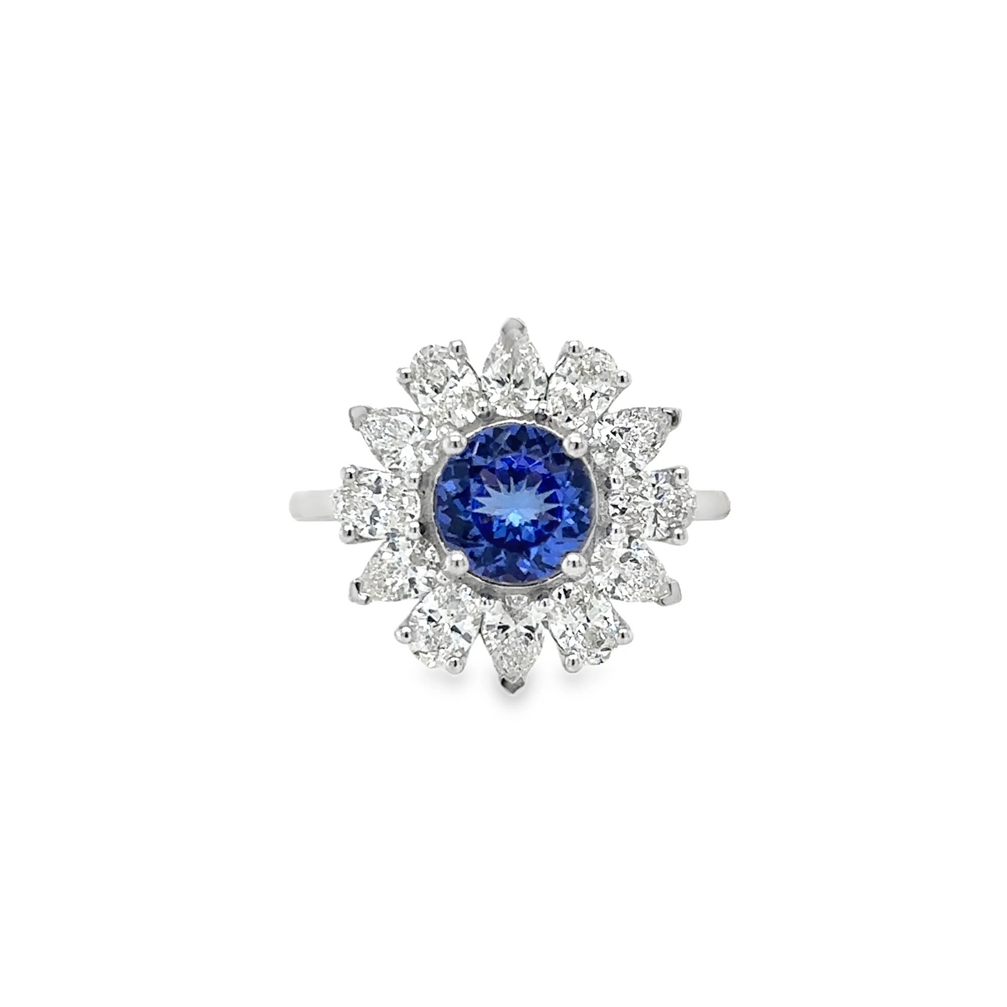 14KT GOLD TANZANITE AND DIAMONDS RING