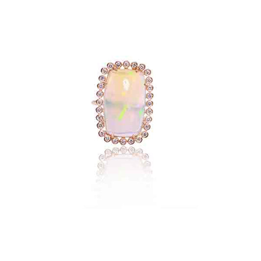 Diamond/Opal Ring