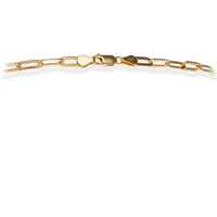 14KT GOLD FLAT PAPERCLIP NECKLACE