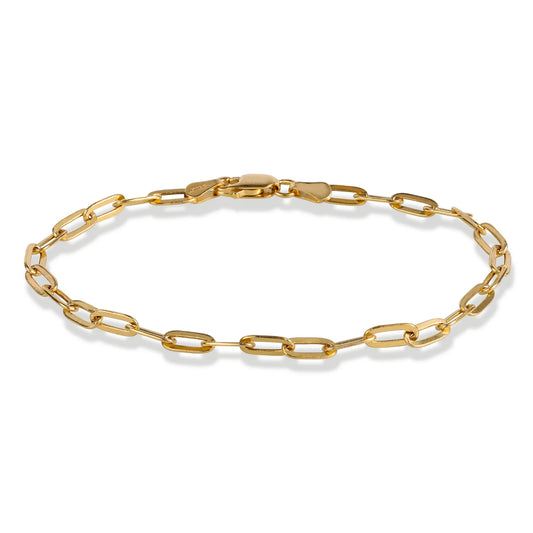 14KT GOLD ROUND PAPERCLIP BRACELET