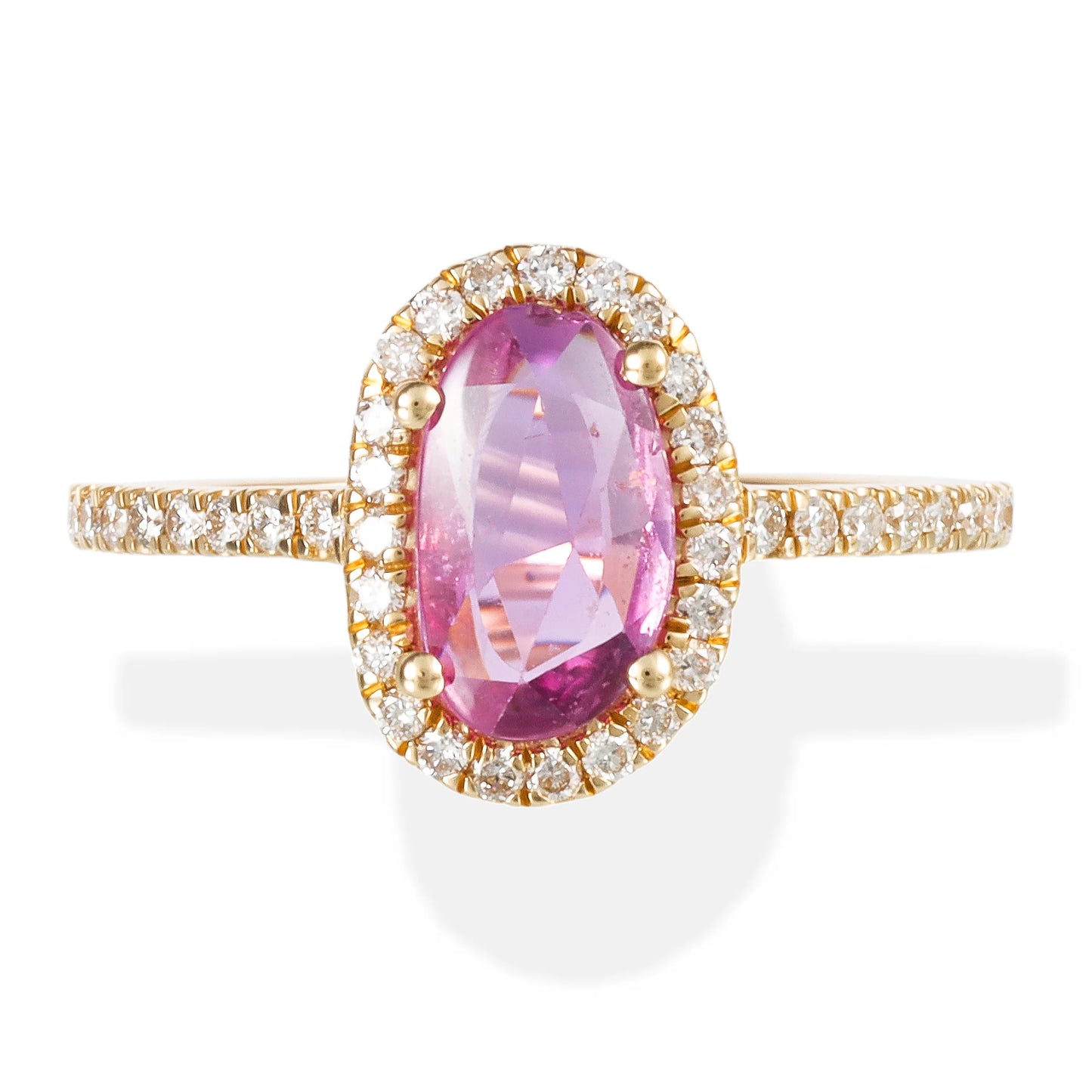 DIAMOND /SAPPHIRE ROSE CUT RING