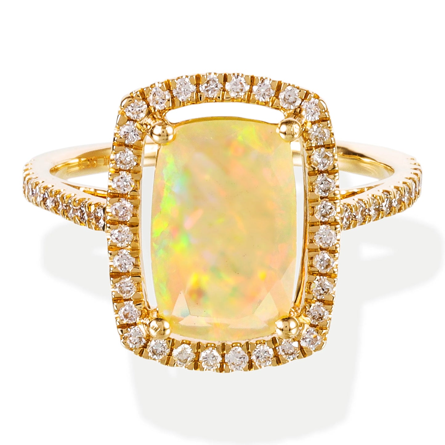 DIAMOND / STONE CUSHION SHAPE RING