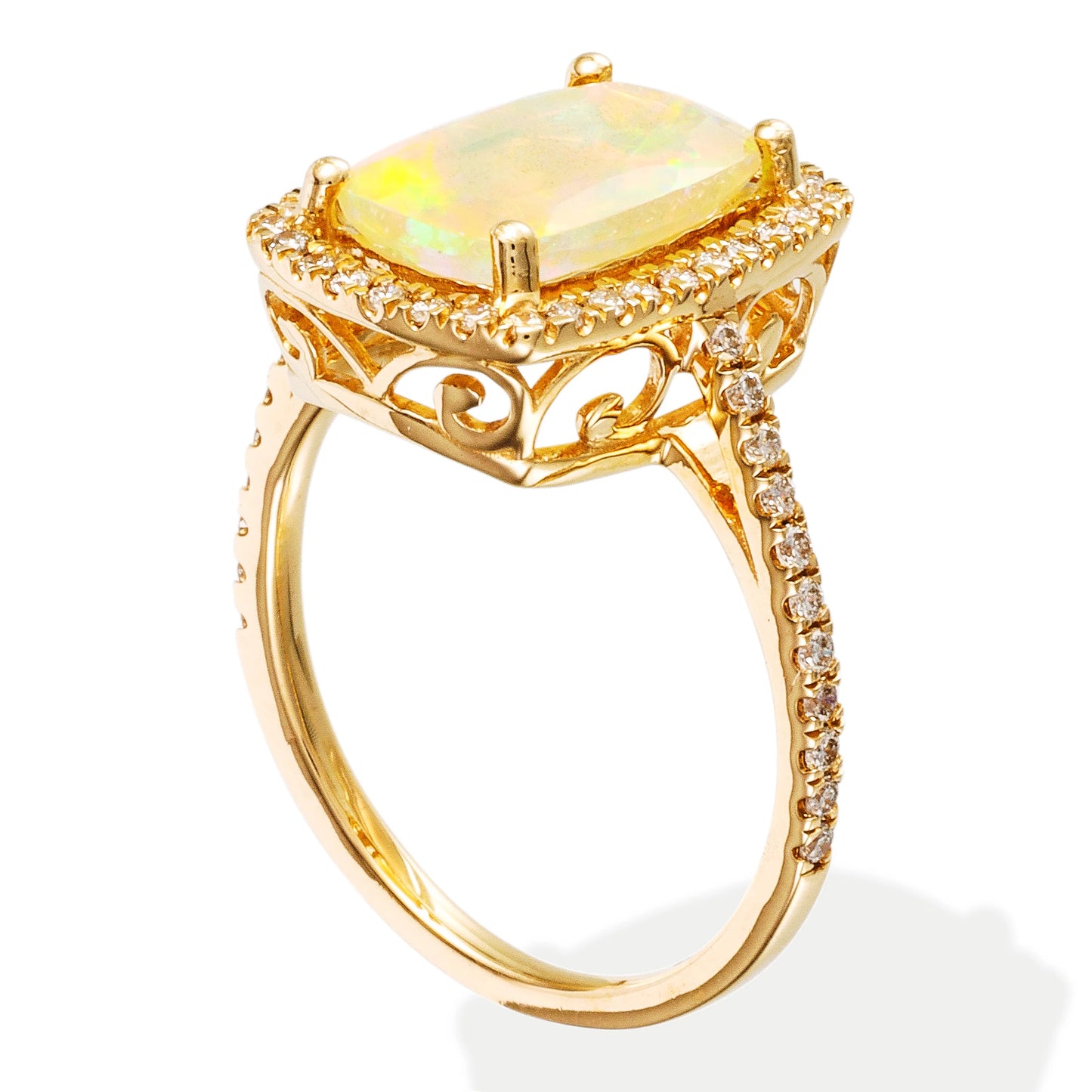 DIAMOND / STONE CUSHION SHAPE RING