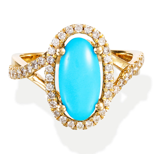 DIAMOND / STONE OVAL SHAPE RING