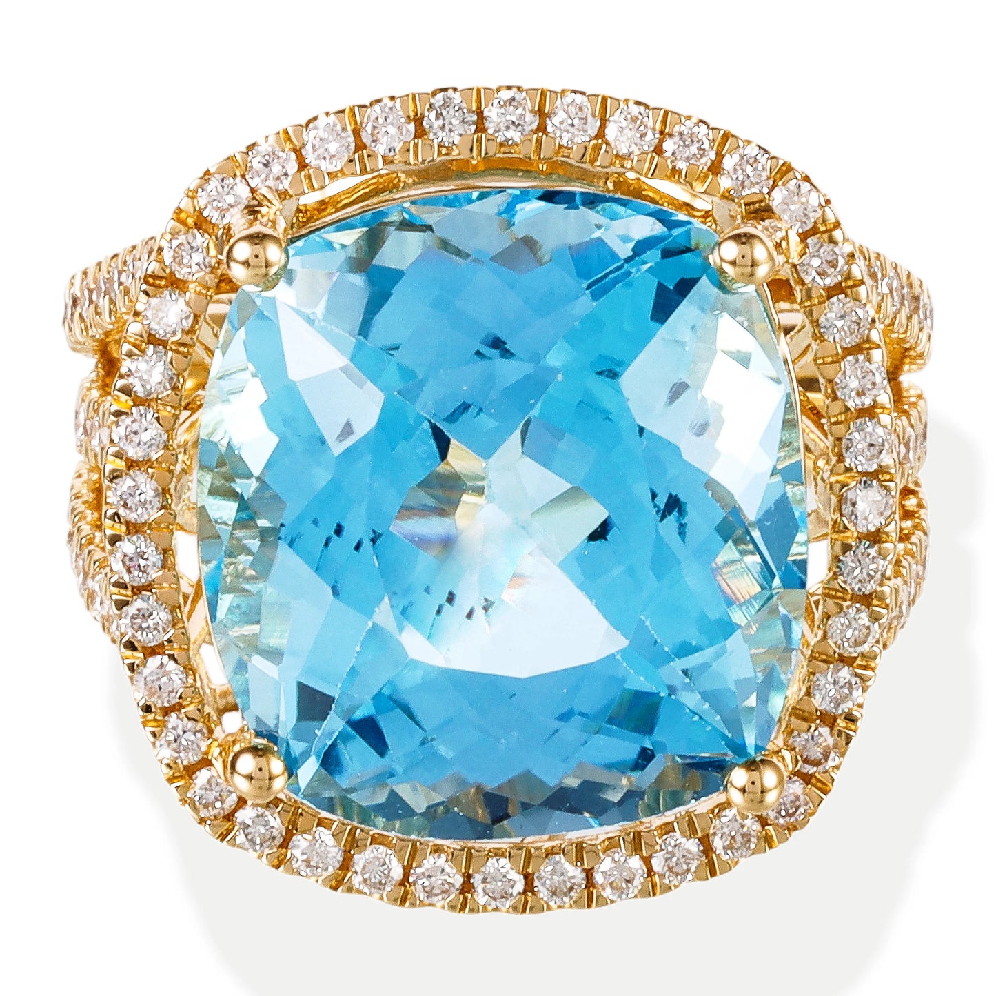 DIAMOND / STONE CUSHION SHAPE RING