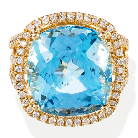 DIAMOND / STONE CUSHION SHAPE RING