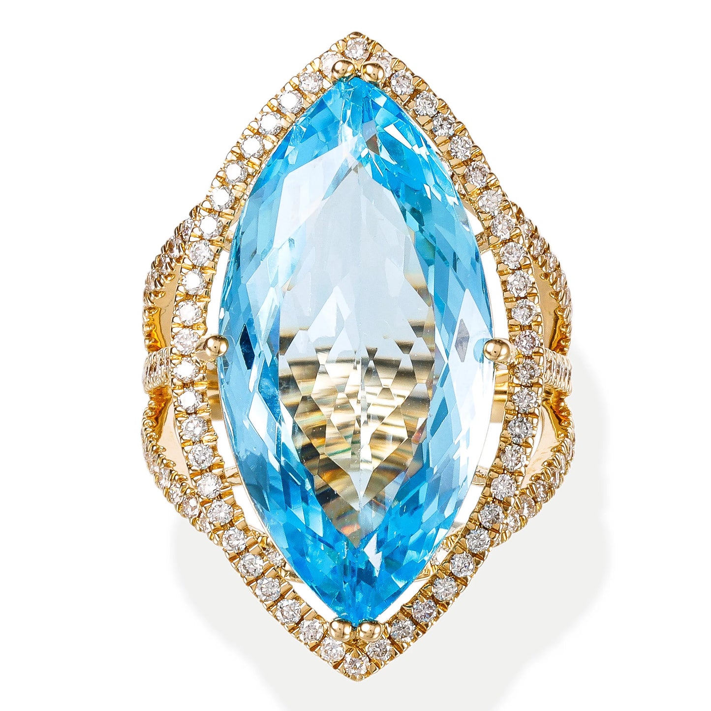 DIAMOND / STONE MARQUISE SHAPE RING