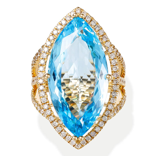 DIAMOND / STONE MARQUISE SHAPE RING