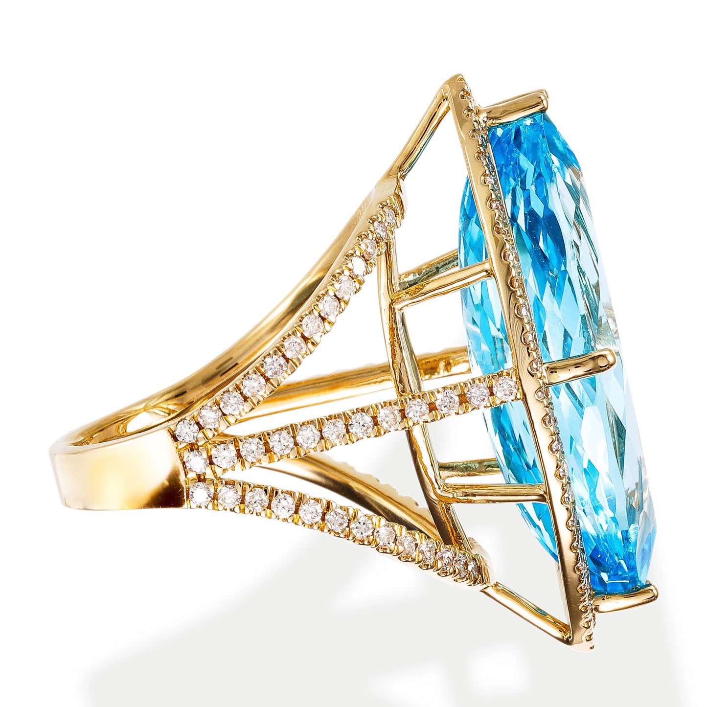 DIAMOND / STONE MARQUISE SHAPE RING