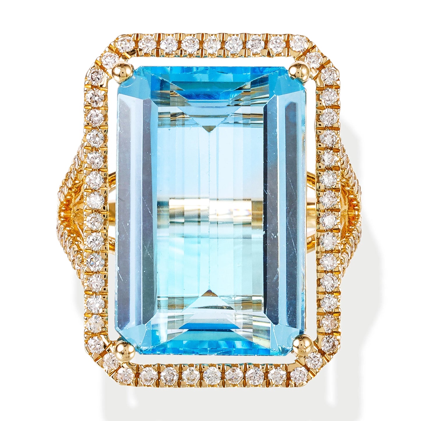 DIAMOND / STONE OCTAGONE SHAPE RING