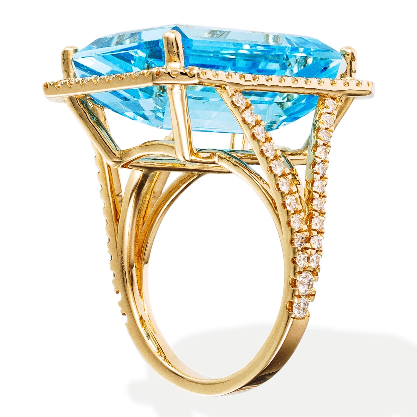 DIAMOND / STONE OCTAGONE SHAPE RING