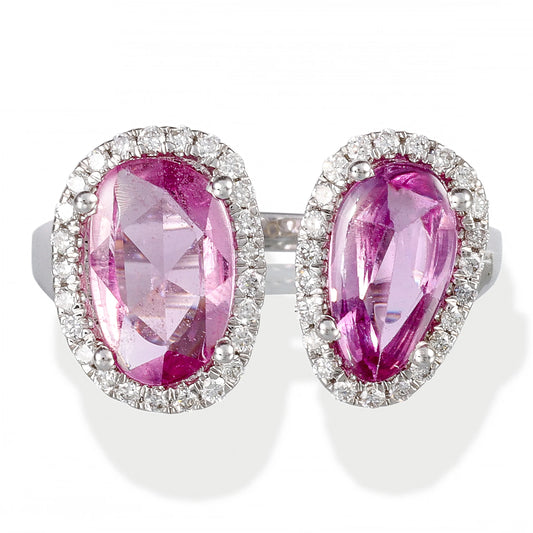 DIAMOND / STONE ROSE CUT SHAPE RING