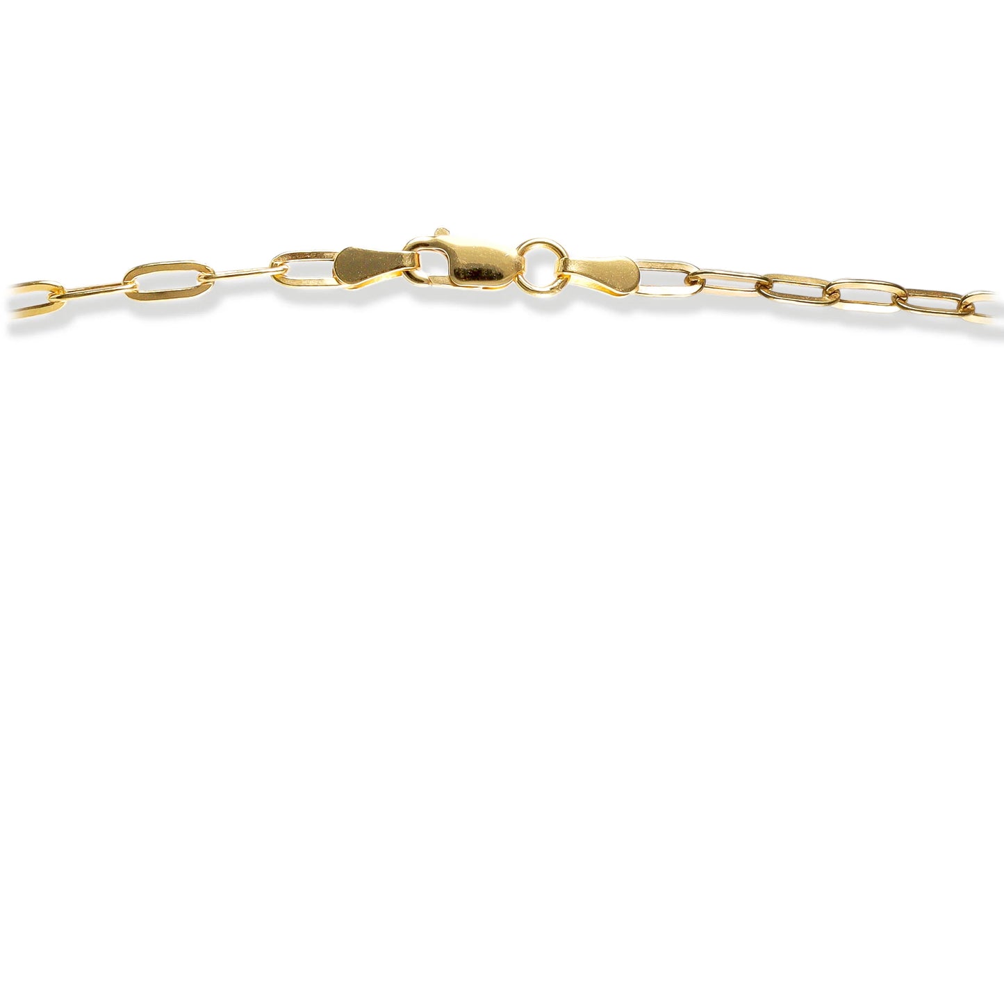 14KT GOLD FLAT PAPERCLIP NECKLACE