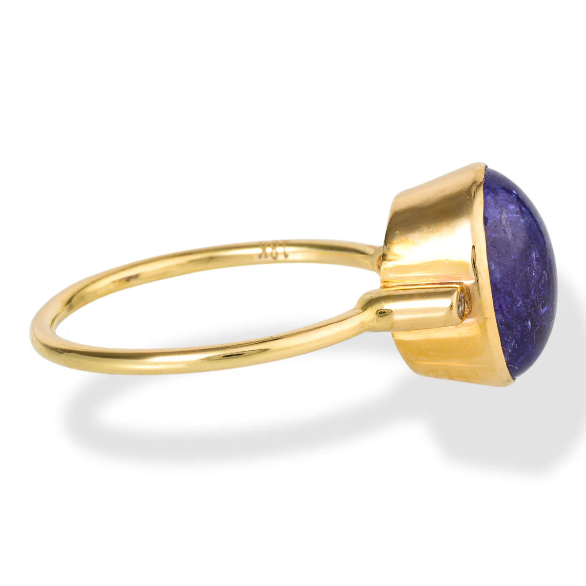 DIAMOND/TANZANITE OVAL SHAPE RING