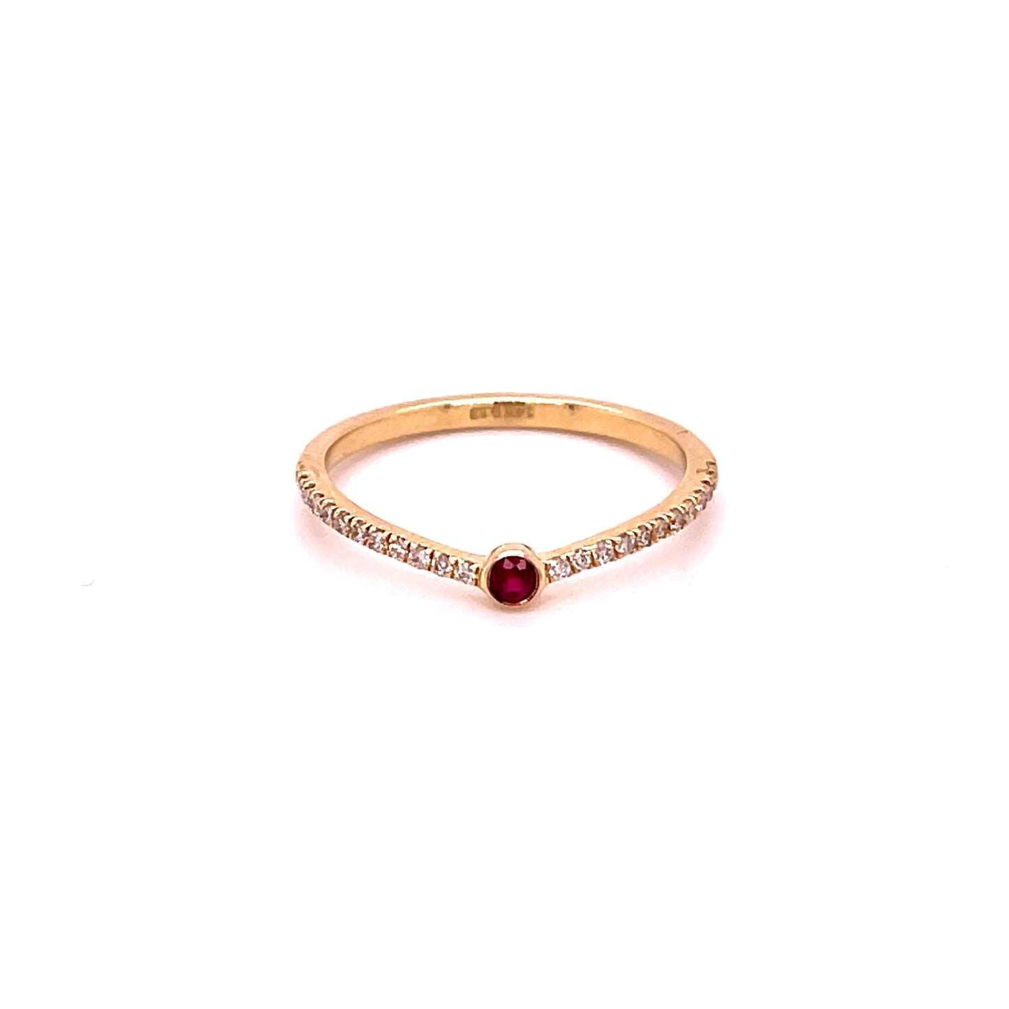 14KT GOLD RUBY RING