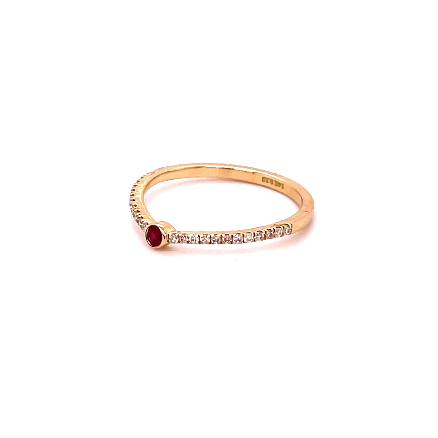 14KT GOLD RUBY RING