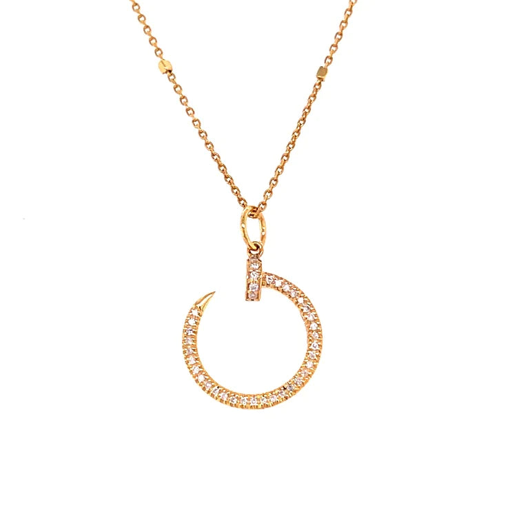 14KT YELLOW GOLD WITH DIAMOND PENDENT