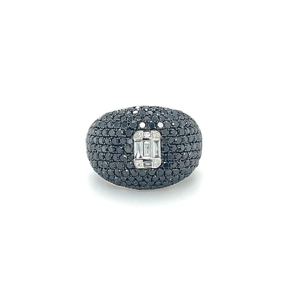 BLACK DIAMOND BAGUETTE RING