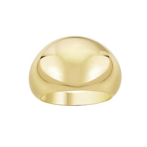 14KT YELLOW GOLD DOME RING