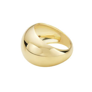 14KT YELLOW GOLD DOME RING