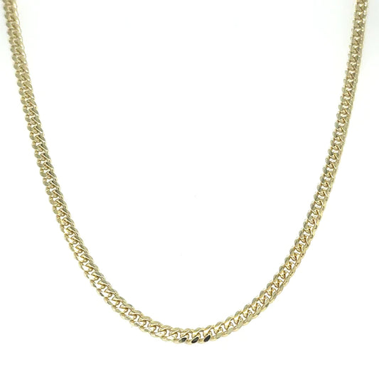 14KT YELLOW GOLD CUBAN NECKLACE 18"