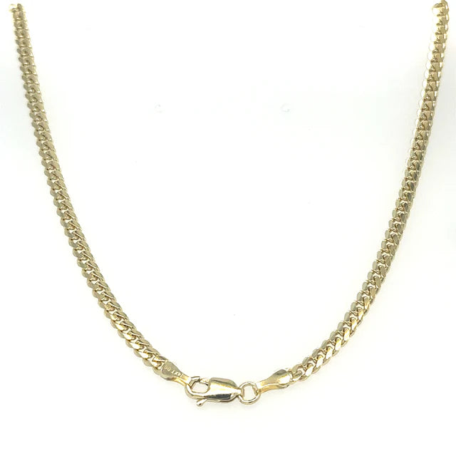 14KT YELLOW GOLD CUBAN NECKLACE 18"