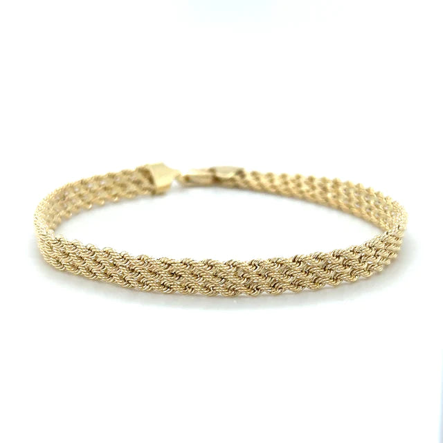 14KT YELLOW GOLD 7.5" BRACELET