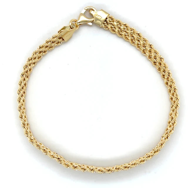 14KT YELLOW GOLD 7.5" BRACELET