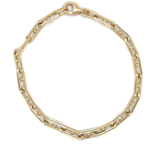 14KT YELLOW GOLD 7.5" BRACELET