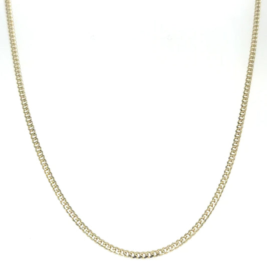 14KT YELLOW GOLD CUBAN NECKLACE 16"