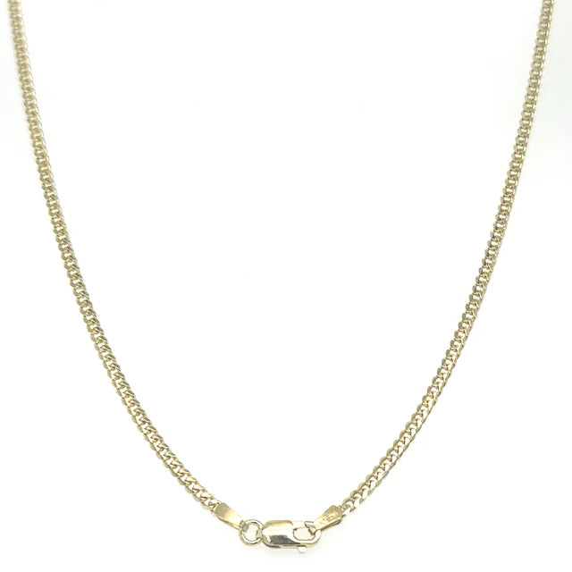 14KT YELLOW GOLD CUBAN NECKLACE 16"